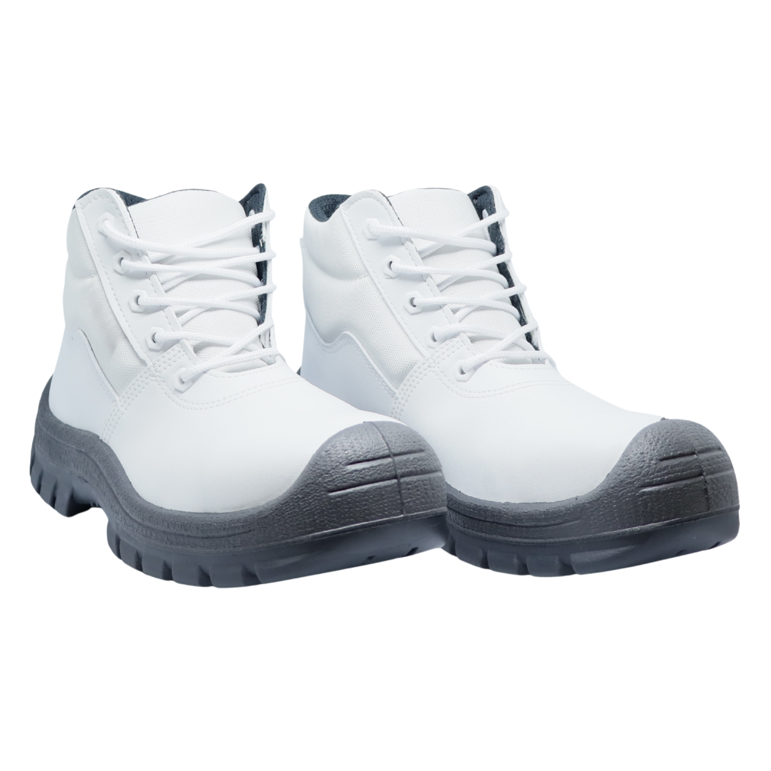 Bota de seguridad dieléctrica blanca